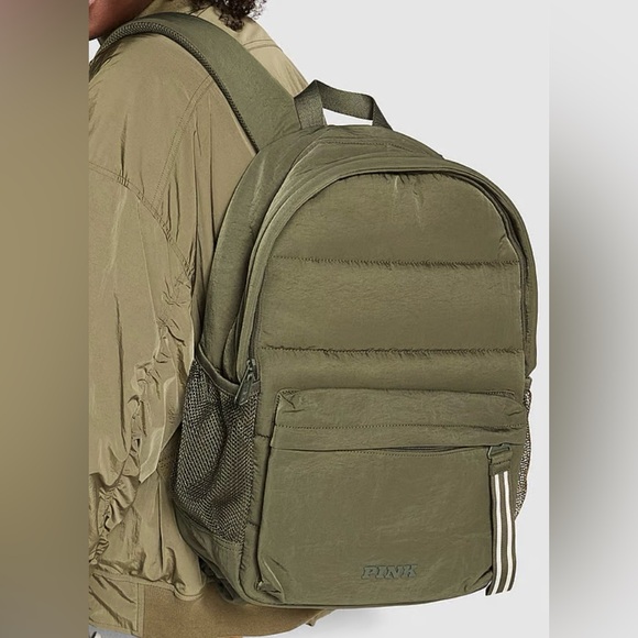 NEW**SALE**Victoria’s Secret PINK Quilted Puffer Backpack - Picture 2 of 5